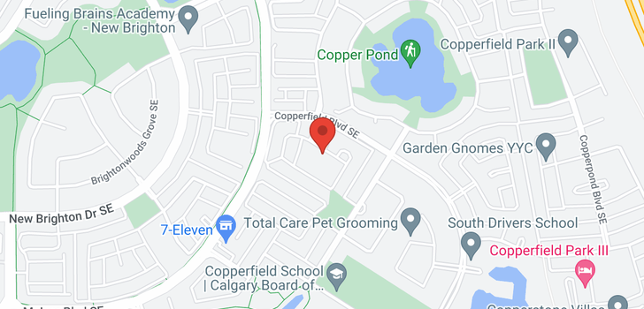 map of 245 Copperstone Terrace SE
